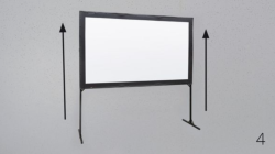 Ecran de Projection Frontale avec Draperie