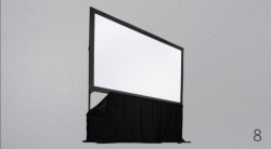 Ecran de Projection Frontale avec Draperie